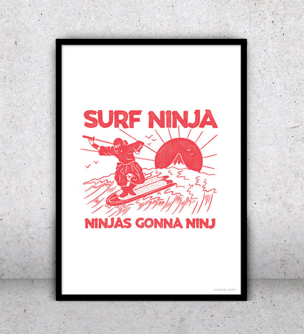 Surf Ninja - Art Print